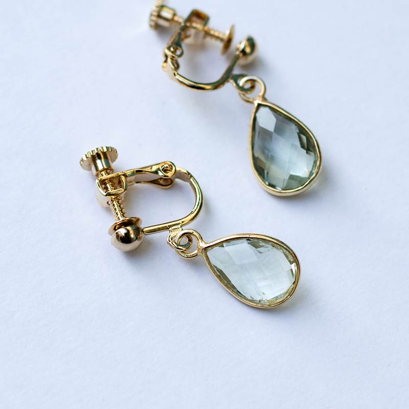 ピアス イヤリング 天然石 ナチュラル 揺れる フック amb-gf-ps53 Amer Bijoux |  | 06