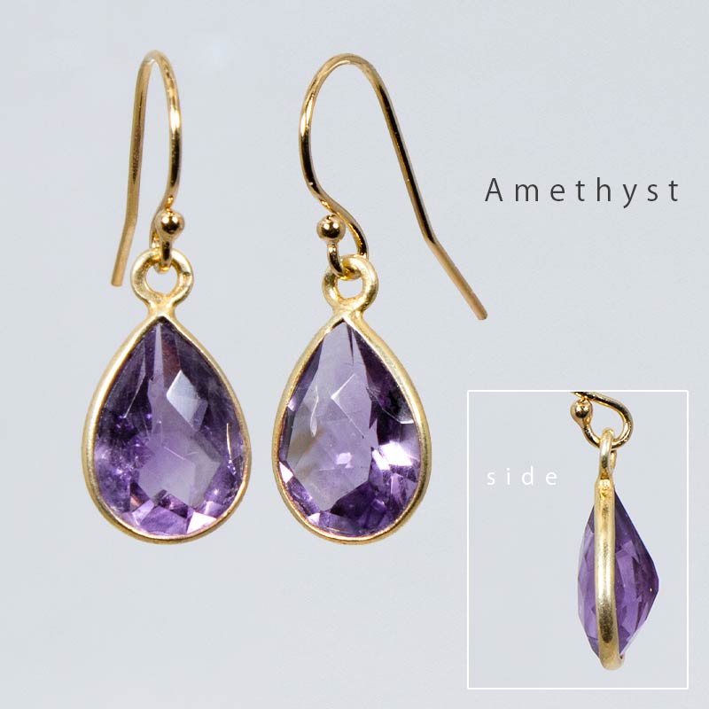 ピアス イヤリング 天然石 ナチュラル 揺れる フック amb-gf-ps53 Amer Bijoux |  | 01