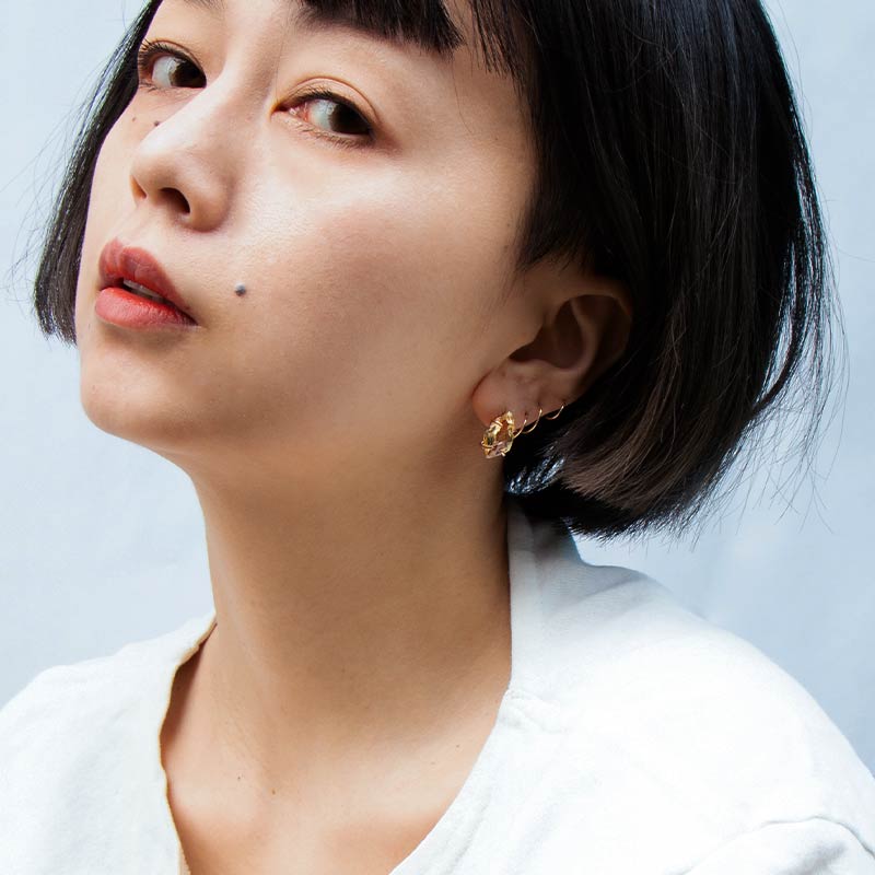 ピアス ゴールドフィルド 天然石 amb-gf-ps76 Amer Bijoux infigo |  | 18