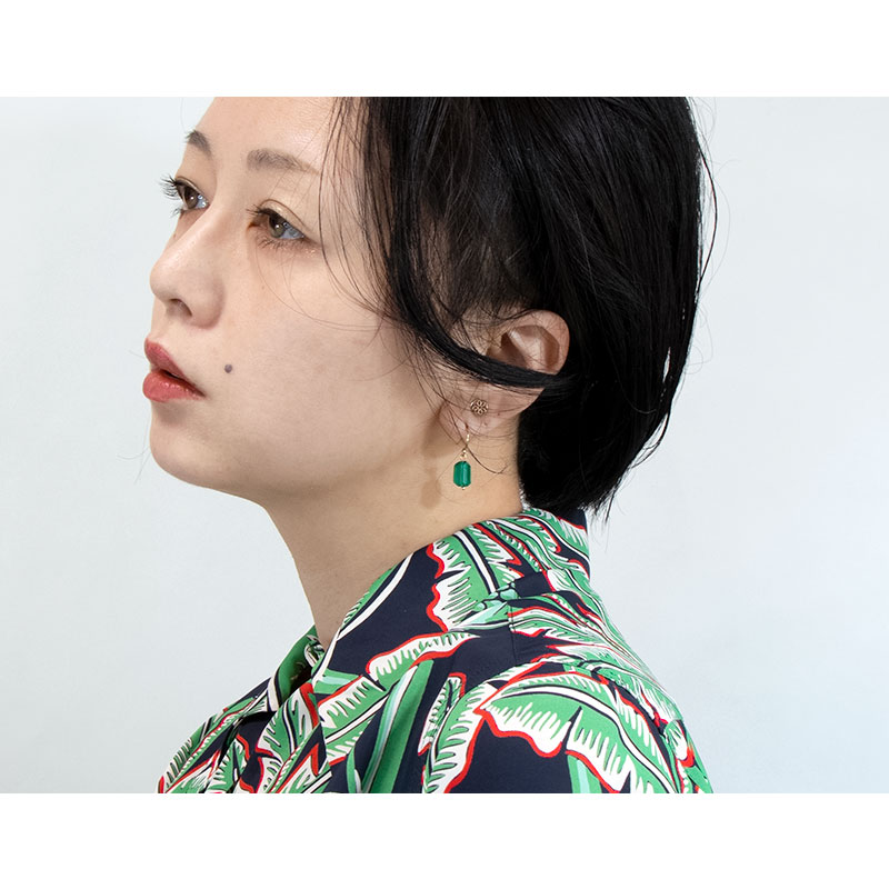原石 フック ピアス 天然石 ゴールドフィルド シンプル カジュアル amb-gf-ps83 Amer Bijoux |  | 08