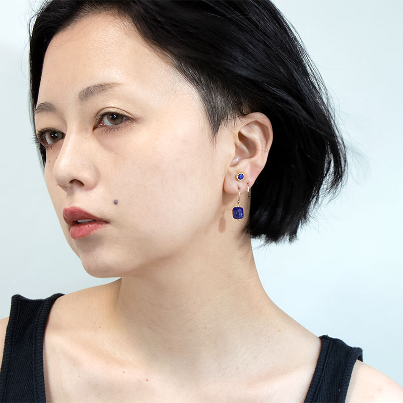 原石 フック ピアス 天然石 ゴールドフィルド シンプル カジュアル amb-gf-ps83 Amer Bijoux |  | 13