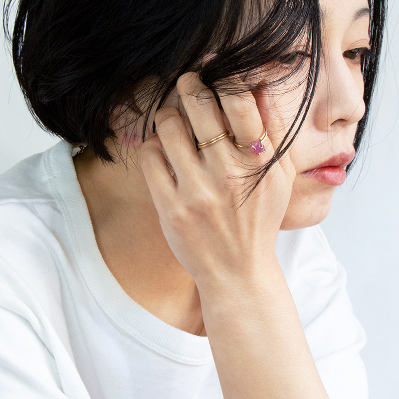 天然石 指輪 リング ムーンストーン ラピス アマゾナイト シトリン ルビー アメシスト amb-gf-rs24 Amer Bijoux |  | 02