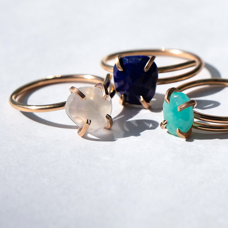 天然石 指輪 リング ムーンストーン ラピス アマゾナイト シトリン ルビー アメシスト amb-gf-rs24 Amer Bijoux |  | 04