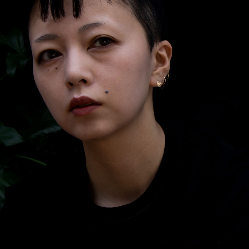 14金 ダイヤモンド ピアス 14K レディース メンズ シンプル アンティーク加工 amb-k14-p04 Amer Bijoux |  | 05