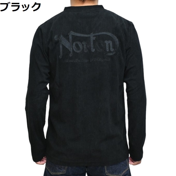 ノートン Norton 服 アパレル 243N1100 長袖Tシャツ カットコールV ロンT バイク...