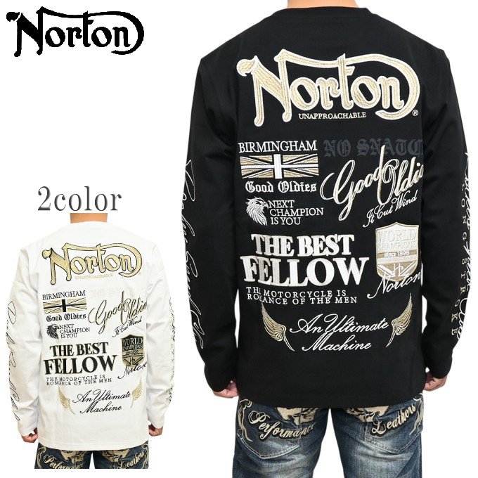 ノートン（NORTON） 服 アパレル 261N1101 長袖Tシャツ ゴールド刺繍