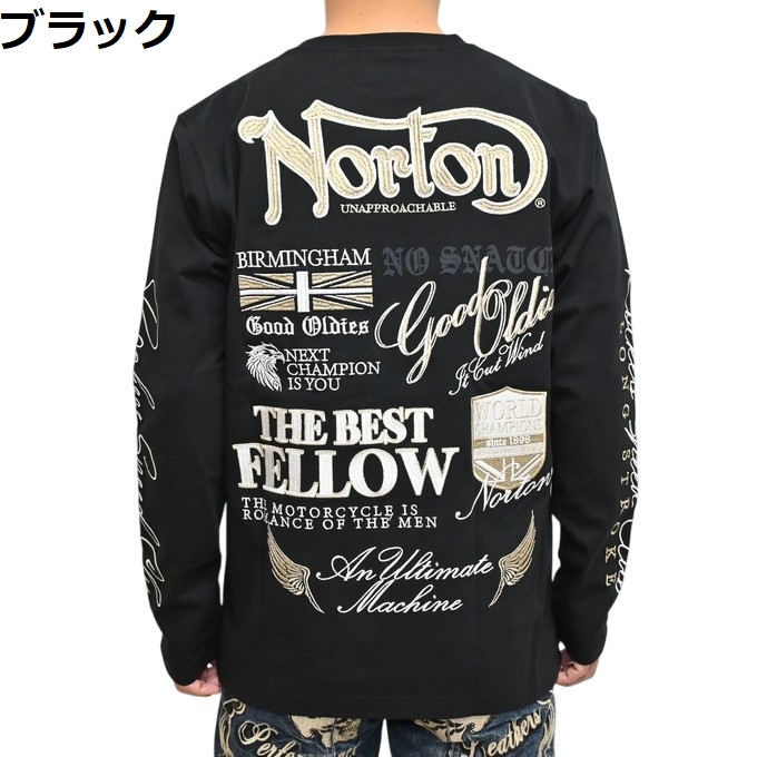 ノートン（NORTON） 服 アパレル 261N1101 長袖Tシャツ ゴールド刺繍