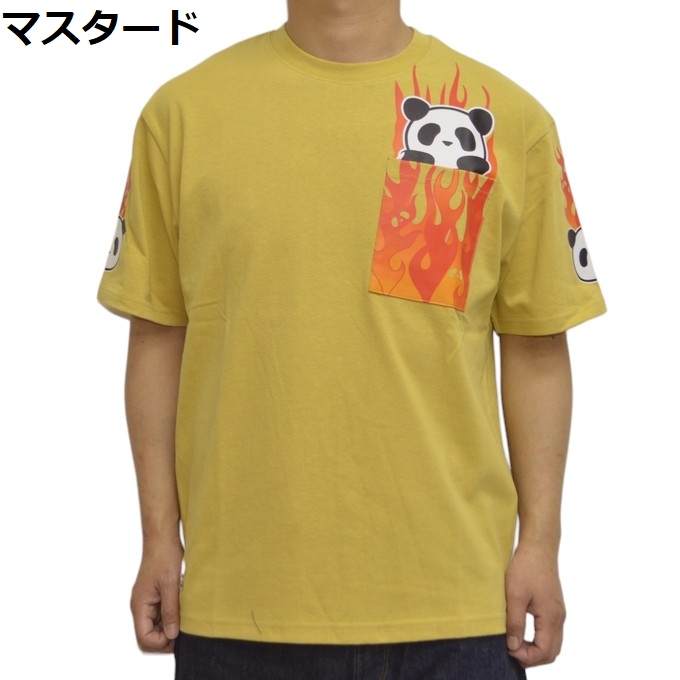 パンディエスタ ジャパン 554353 半袖Ｔシャツ ファイアーパターン Tee 熊猫 PANDIE...