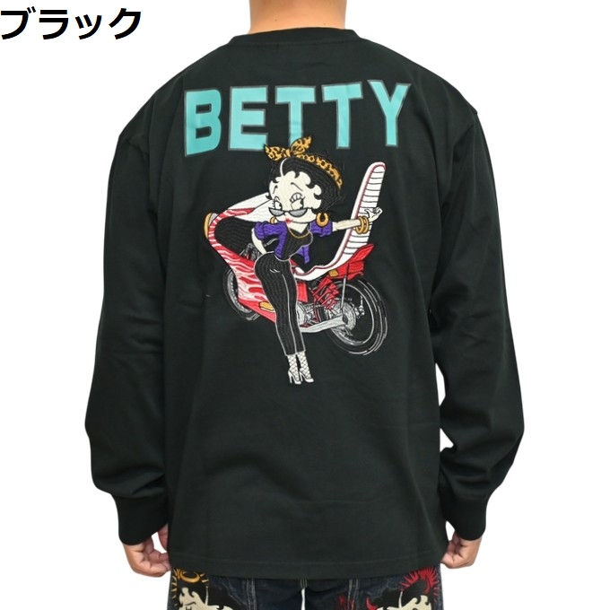 BETTY BOOP（ベティ ブープ） ローブローナックル 595860 長袖Tシャツ