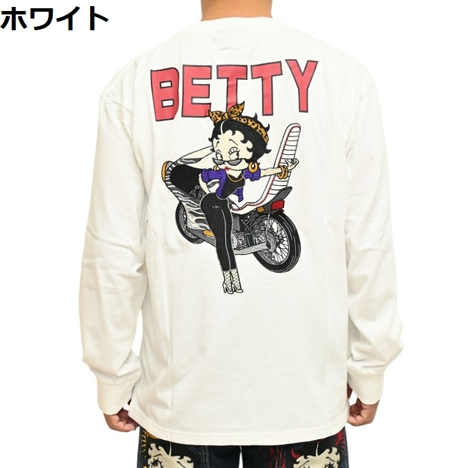 BETTY BOOP（ベティ ブープ） ローブローナックル 595860 長袖Tシャツ