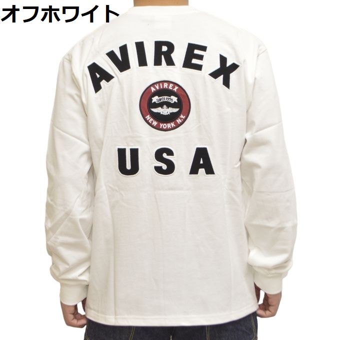 AVIREX アヴィレックス 6123448 783-3930013 長袖Ｔシャツ ロンＴ バーシテ...