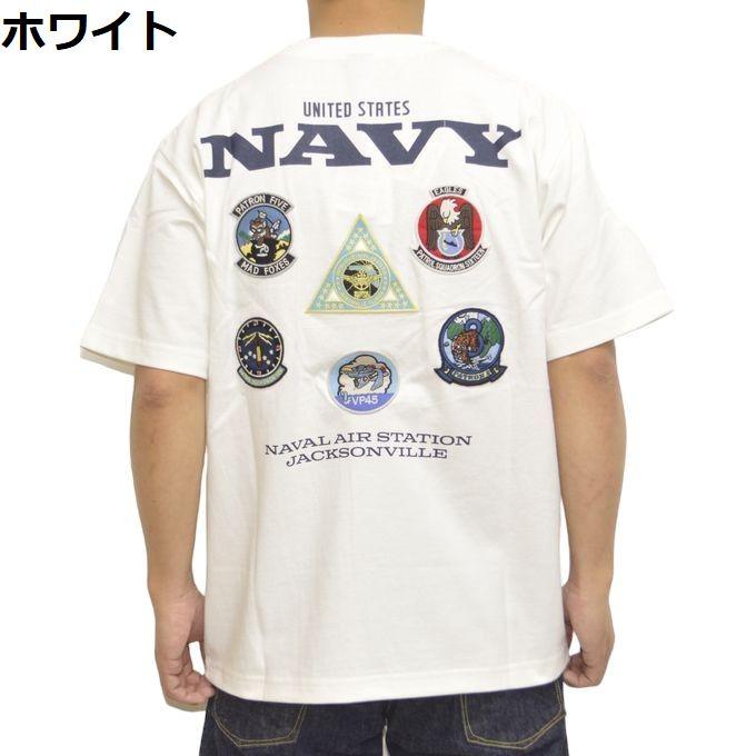 AVIREX アヴィレックス 783-4134025 半袖Tシャツ  NAS JAX パトロール スコードロン パッチ Tシャツ アビレックス ミリタリー トップス メンズ｜americanbass｜03