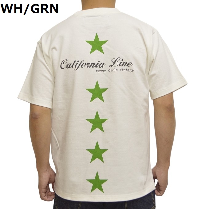 CALIFORNIA LINE カリフォルニアライン 半袖Tシャツ Five Stars 日本製 バ...