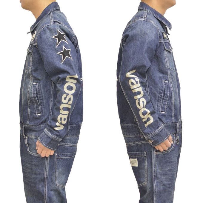バンソン VANSON NVAO-2401 デニム オールインワン つなぎ ツナギ ワン