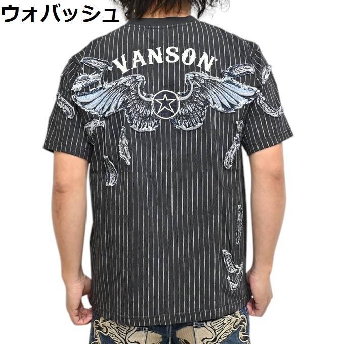 VANSON（バンソン） VANSON NVST-2514 半袖Tシャツ 天竺半袖TEE