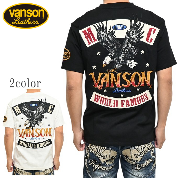 VANSON（バンソン） VANSON NVST-2602 半袖Tシャツ 天竺半袖TEE