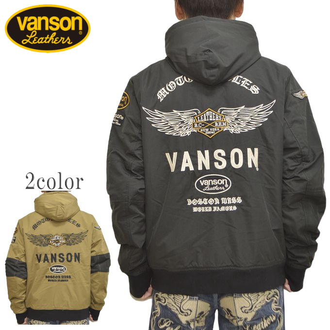 vanson ファー付きミリタリージャケット vanson ファー付きミリタリージャケット