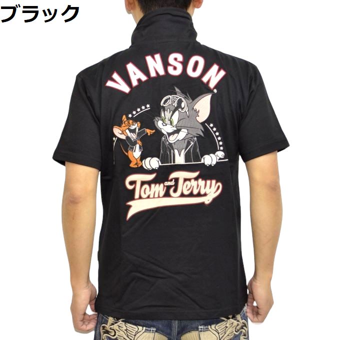 VANSON（バンソン） VANSON TOM and JERRY TJV-2411 半袖ポロシャツ 