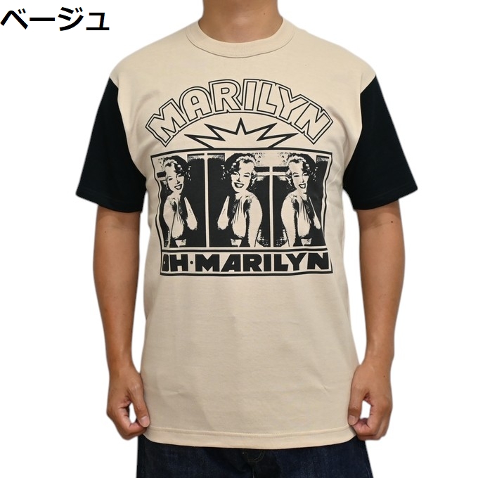 Mサイズ rats monroe Tシャツ マリリンモンロー RATS - MONROE TEE (BLACK) / マリリンモンロー プリント T