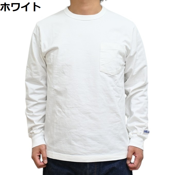 WHITESVILLE ホワイツビル WV68849 ヘビー天竺 長袖Tシャツ ポケット