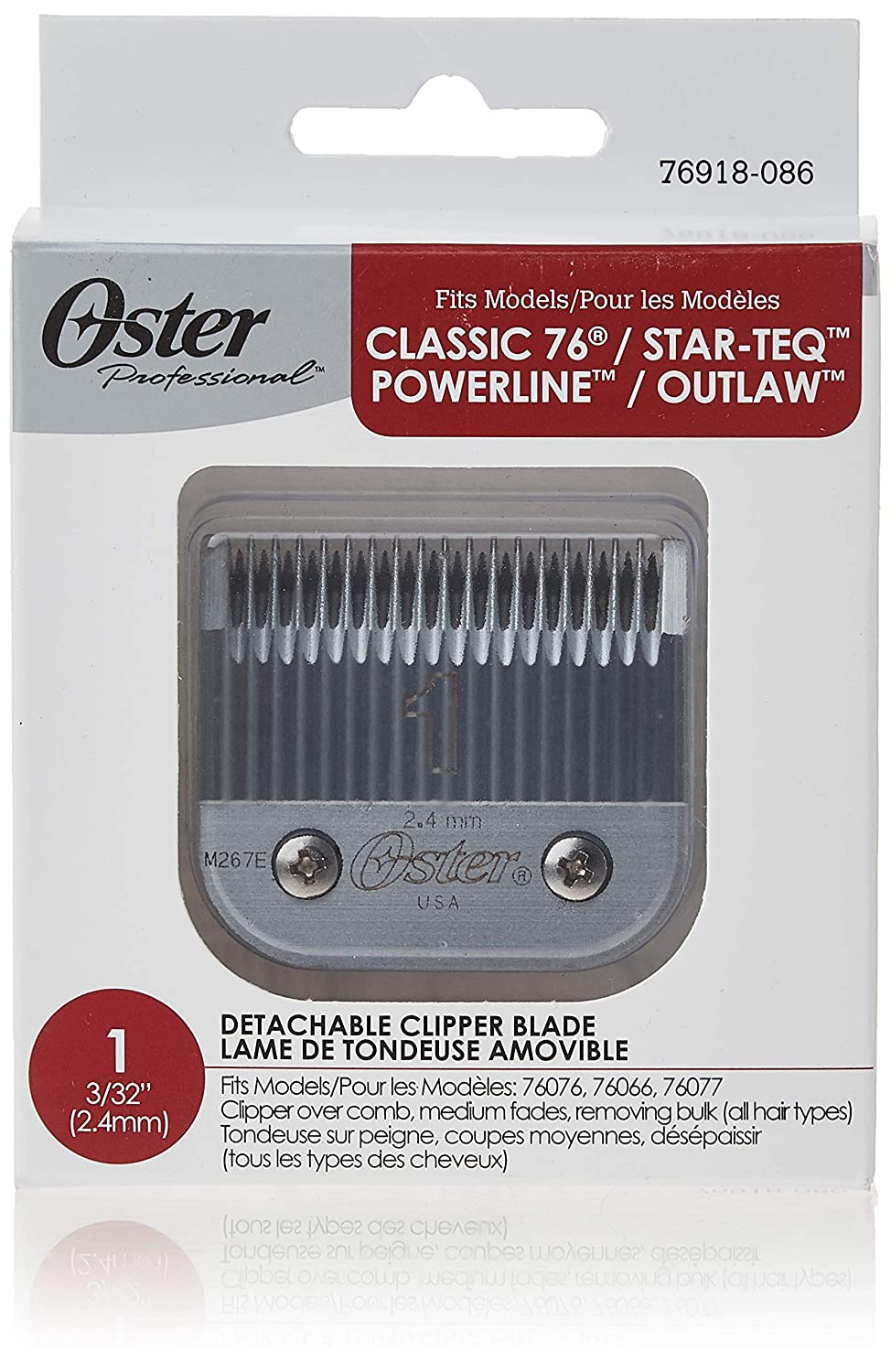 オスター サイズ1バリカン用交換ブレード Oster 76918-086 プロフェッショナル2.44ミリ  Kitchenがお届け!