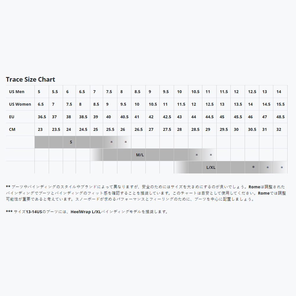ROME SDS ローム ROME TRACE 24-25 バインディング トレース
