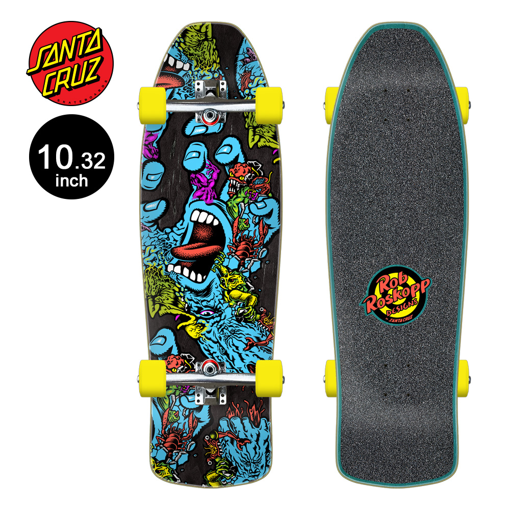 サンタクルーズ SANTA CRUZ 10.32in x 34.0in ROSKOPP SCREAMING FIVE SKATE COMPLETE CRUZER クルーザー コンプリート 完成組立品 (2602)