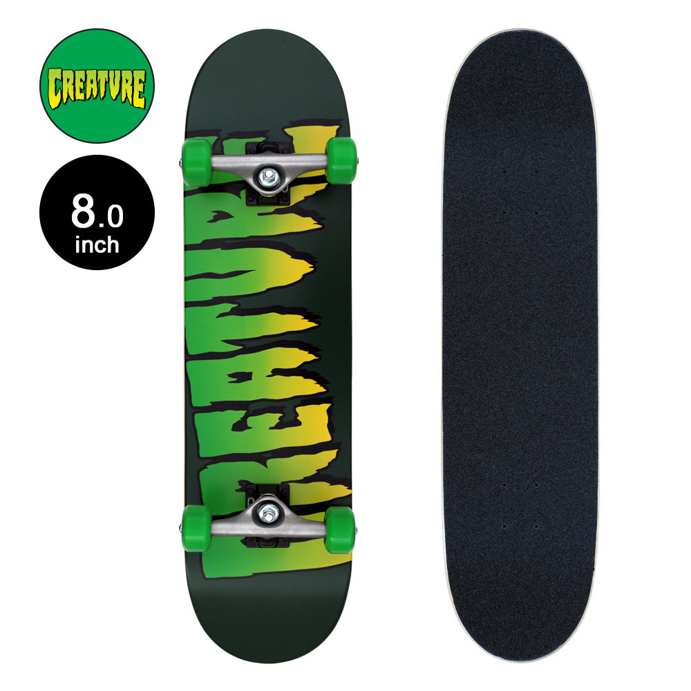 CREATURE クリーチャー 8.0in x 31.25in LOGO SK8 COMPLETE コンプリートセット (完成組立品)スケートボード  スケボー : 30030166 : American Street Style - 通販 - Yahoo!ショッピング