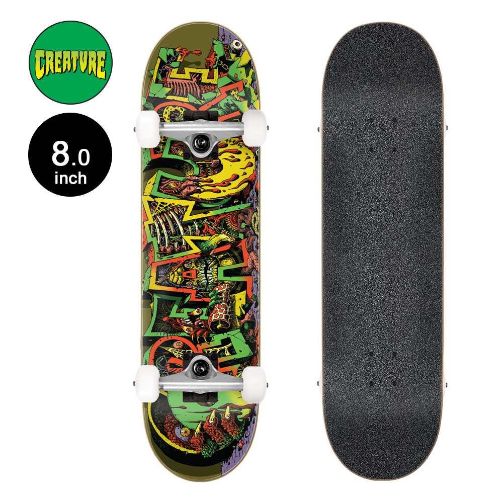 スケートボード skateboard creature 8.0 CREATURE（クリーチャー） CREATURE 8.0in x 31.25in HALLUCINATION