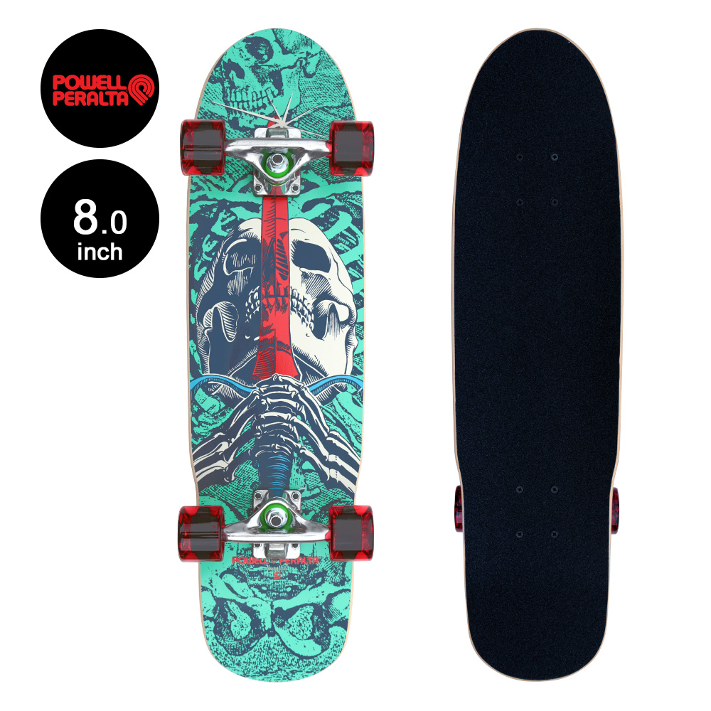 POWELL PERALTA パウエル・ペラルタ 8.0in x 30in SKULL & SWORD CRUISER COMPLETE MINT/NAVY コンプリートクルーザー 完成組立品 (2410)