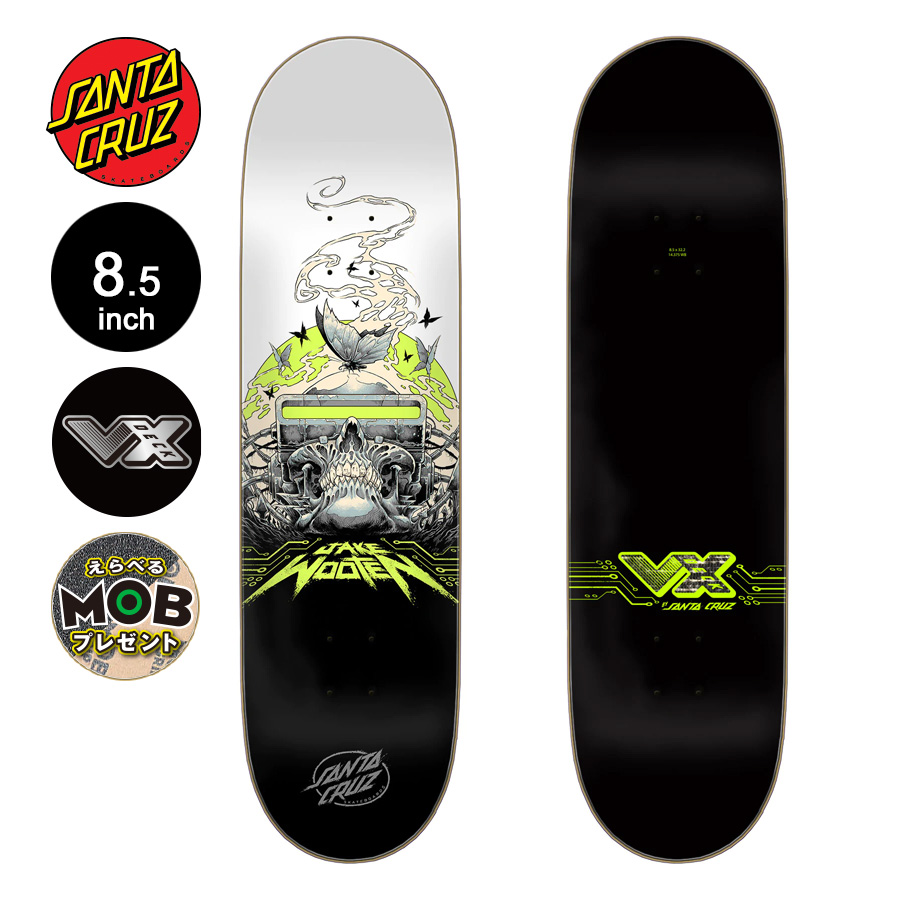 SANTA CRUZ サンタクルーズ スケボー デッキ 8.5 VX WOOTEN CYBER DECK ジェイク・ウーテン プロモデル VX ブイエックス（2212）