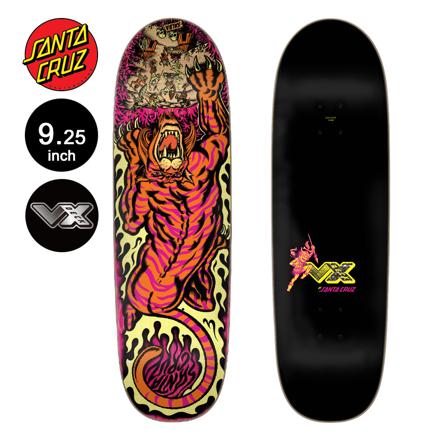 SANTA CRUZ サンタクルーズ スケボー デッキ 9.25 SALBA TIGER POP VX DECKスティーブ・アルバ ブイエックス  （2212）