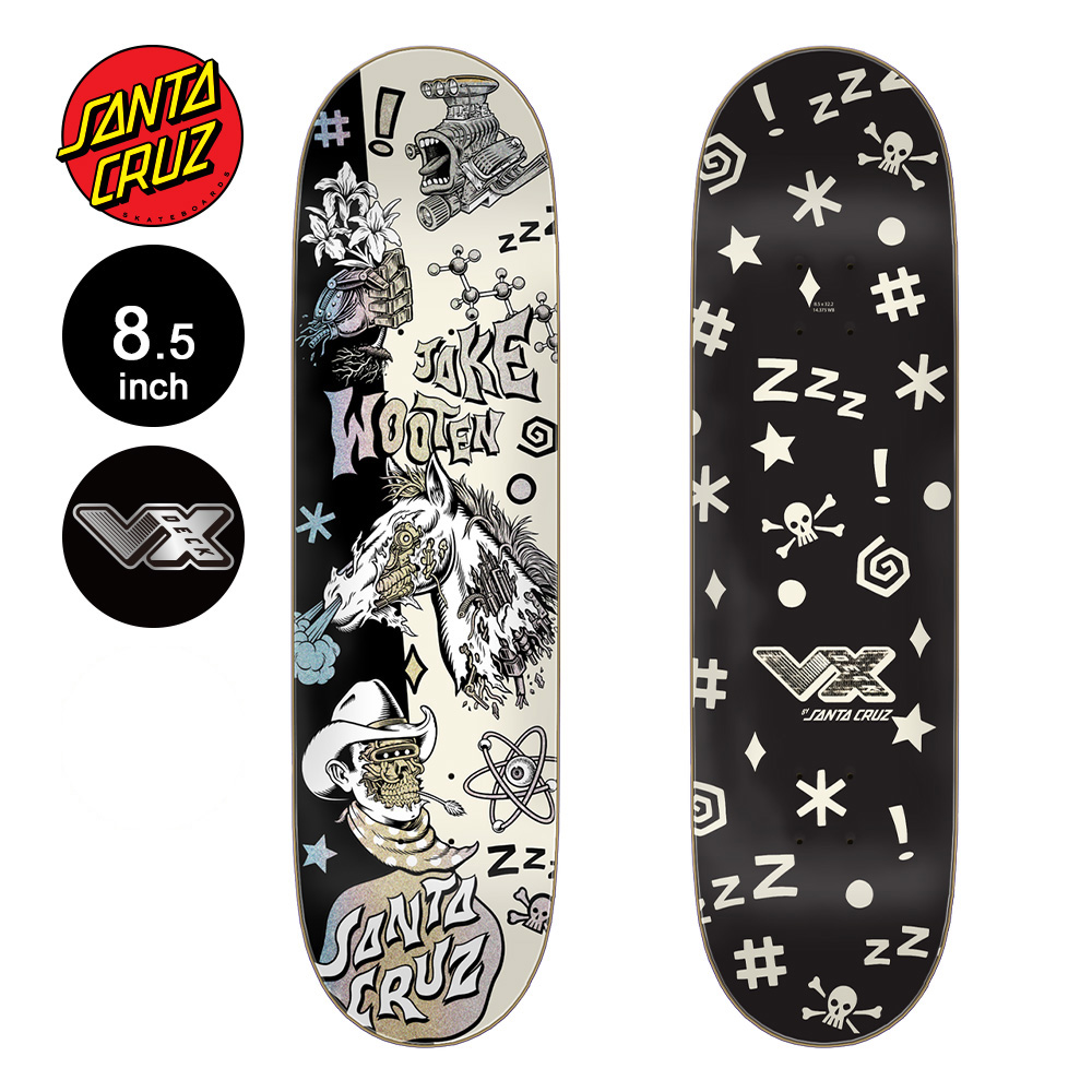 SANTA CRUZ サンタクルーズ スケボー デッキ 8.5 WOOTEN FEVER DREAM VX DECK ジェイク・ウーテン プロモデル VX スケートボード ストリート 板 (2309)