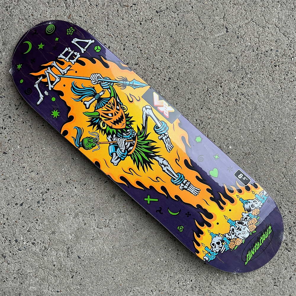 SANTA CRUZ サンタクルーズ スケボー デッキ 8.8 SALBA RESURRECTION VX DECK スティーブ・アルバ サルバ  プロモデル VX ブイエックス スケートボード 板(2401)