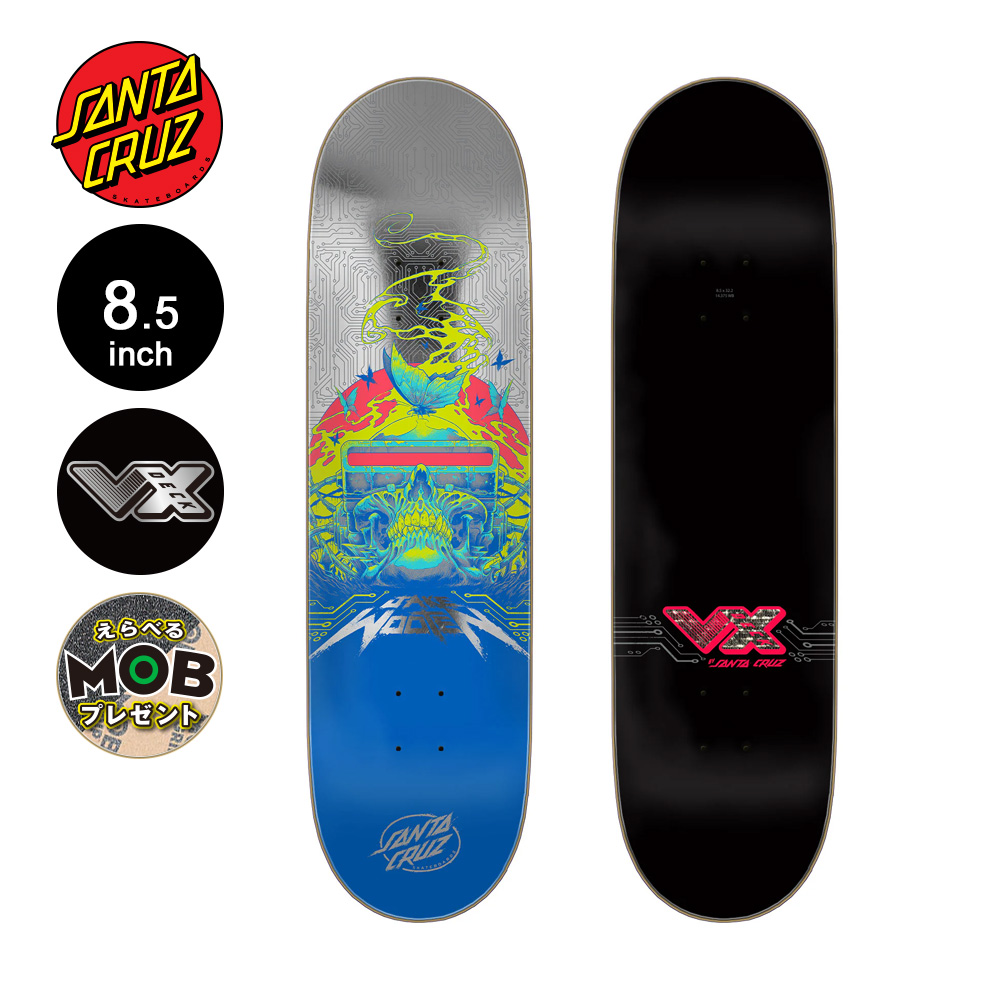SANTA CRUZ サンタクルーズスケートボードデッキ 8.5インチ SANTA CRUZ サンタクルーズ スケボー デッキ 8.5 WOOTEN CYBER