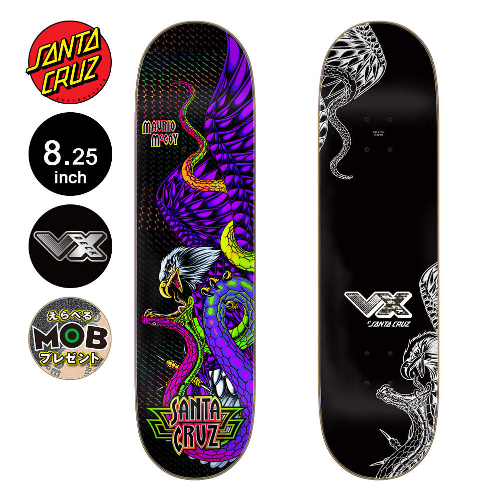 SANTA CRUZ 9インチ スケートボードデッキ Santa Cruz SANTA CRUZ ERIC