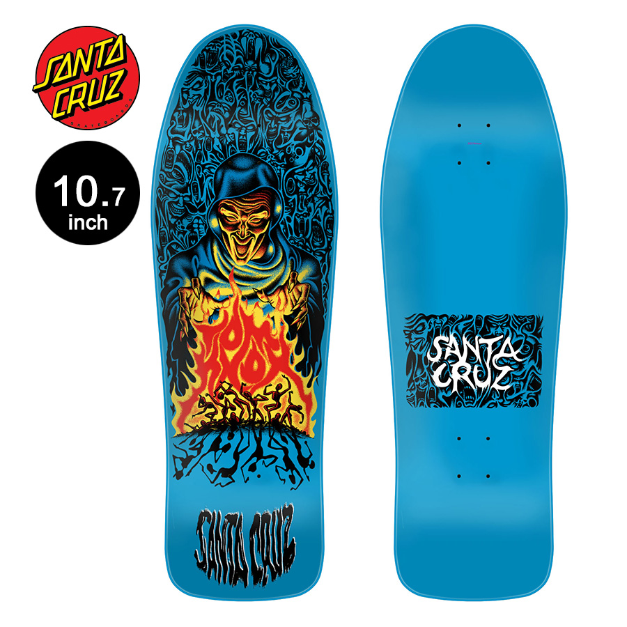 SANTA CRUZ サンタクルーズ スケボー デッキ 10.07 KNOX FIREPIT RE-ISSUE DECK トム・ノックス 80´ リイシュー オールドスクール 復刻 板（2212）