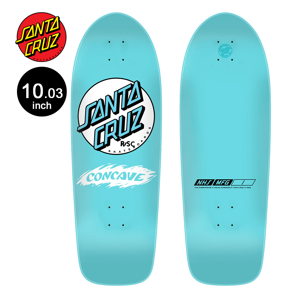 SANTA CRUZ サンタクルーズ スケボー デッキ 10.03 RSC CONCAVE REISSUE DECK 80' リイシュー  オールドスクール 復刻 スケートボード 板(2401)