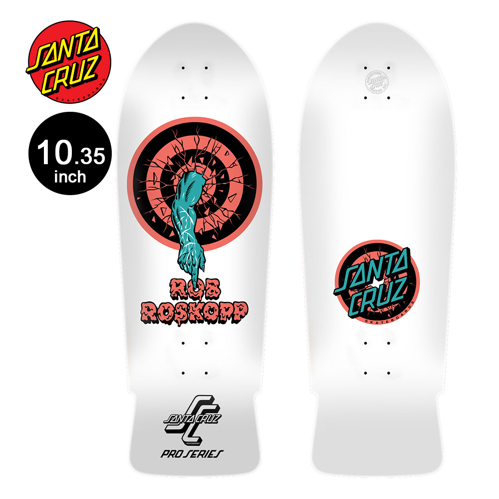 SANTA CRUZ サンタクルーズ スケボー デッキ 10.35 ROSKOPP ONE REISSUE DECK ロブ・ロスコップ 80' リイシュー オールドスクール スケートボード 板(2401)