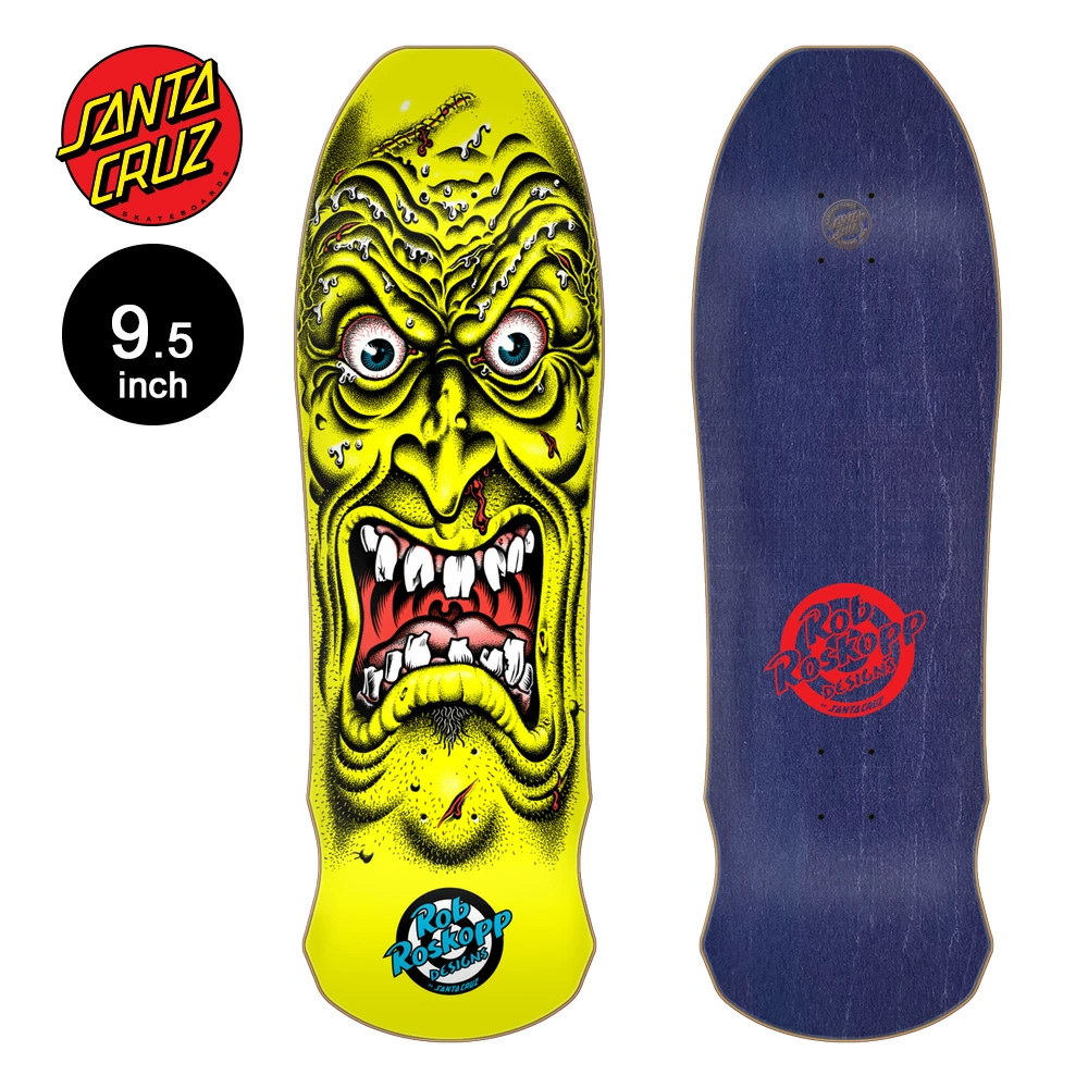 レア！ロスコップ　サンタクルーズ　santa cruz ZORLAC パウエル SANTA CRUZ（サンタクルーズ） スケボー デッキ 9.5 ROSKOPP FACE RE