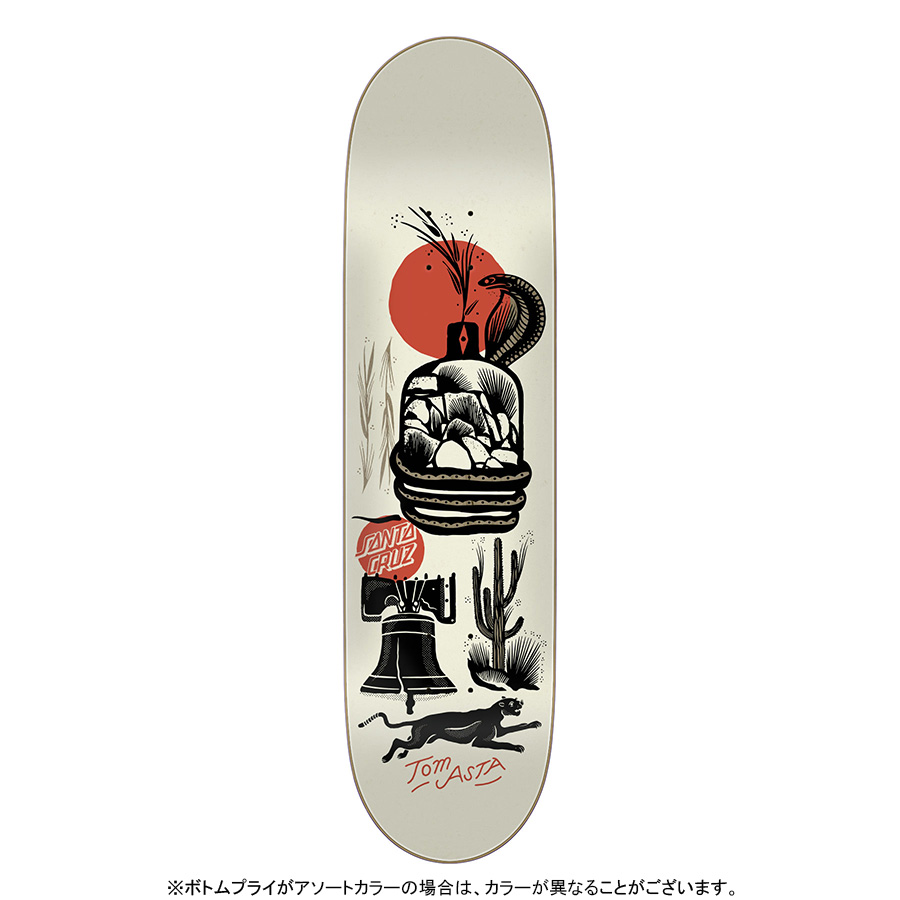 SANTA CRUZ サンタクルーズ スケボー デッキ 8.0 ASTA OUTLIER PRO DECK トム・アスタ プロモデル（2212）