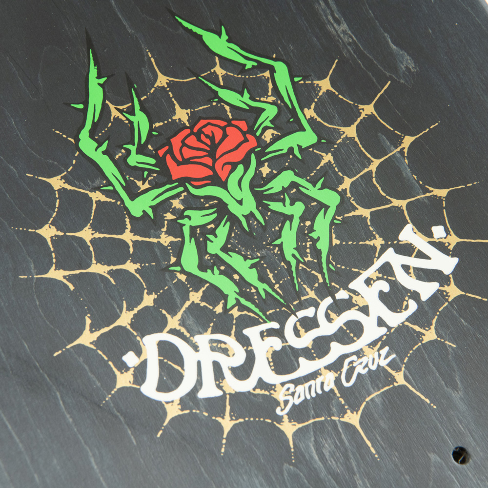 販売店舗限定 SANTA CRUZ サンタクルーズ スケボー デッキ 9.3 DRESSEN ROSE CROSS TWO SHAPED PRO DECK エリック・ドレッセン スケートボード 板(2401)