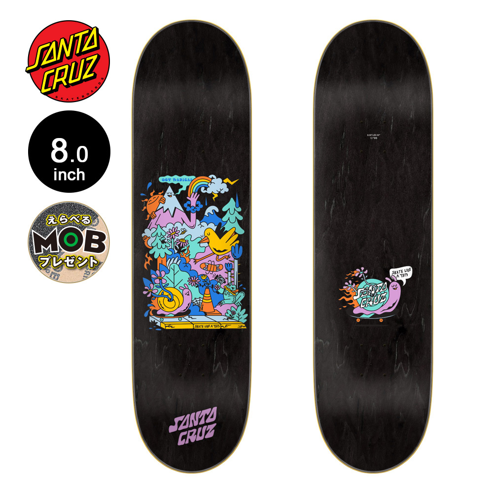 SANTA CRUZ サンタクルーズ スケボー デッキ 8.0 SKATE LIKE A GIRL DECK スケートライク ア ガール コラボ 板  スケートボード ストリート 板 (2405)