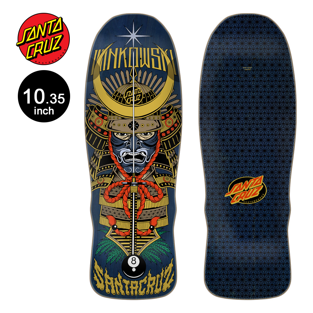 Santa Cruz 武士グラフィック WINKOWSKI サムライプロ 10.35in Winkowski Samurai Deck | Shaped Skateboards | Santa Cruz