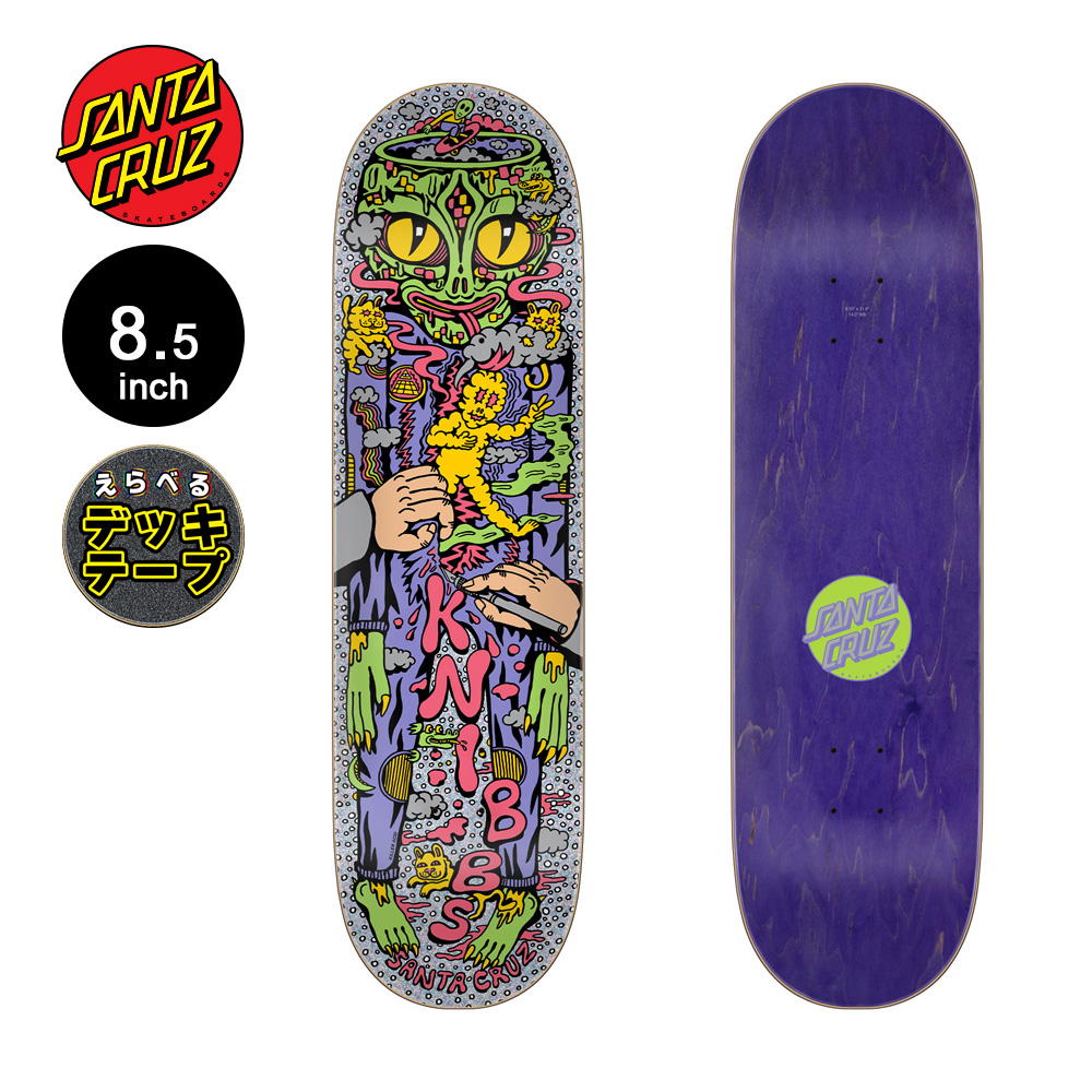 SANTA CRUZ（サンタクルーズ） スケボー デッキ 8.5 KNIBBS REPTILIAN