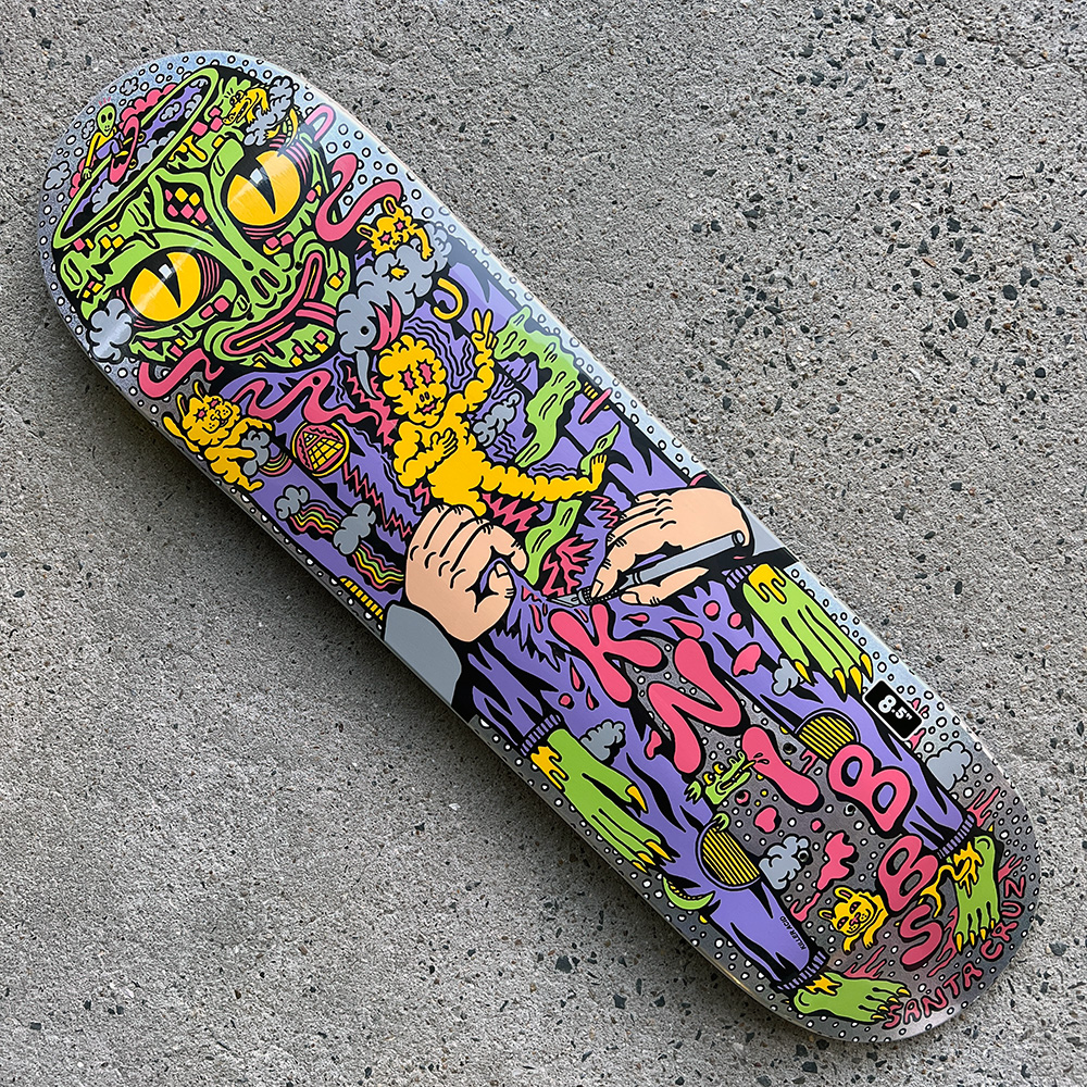 SANTA CRUZ（サンタクルーズ） スケボー デッキ 8.5 KNIBBS REPTILIAN