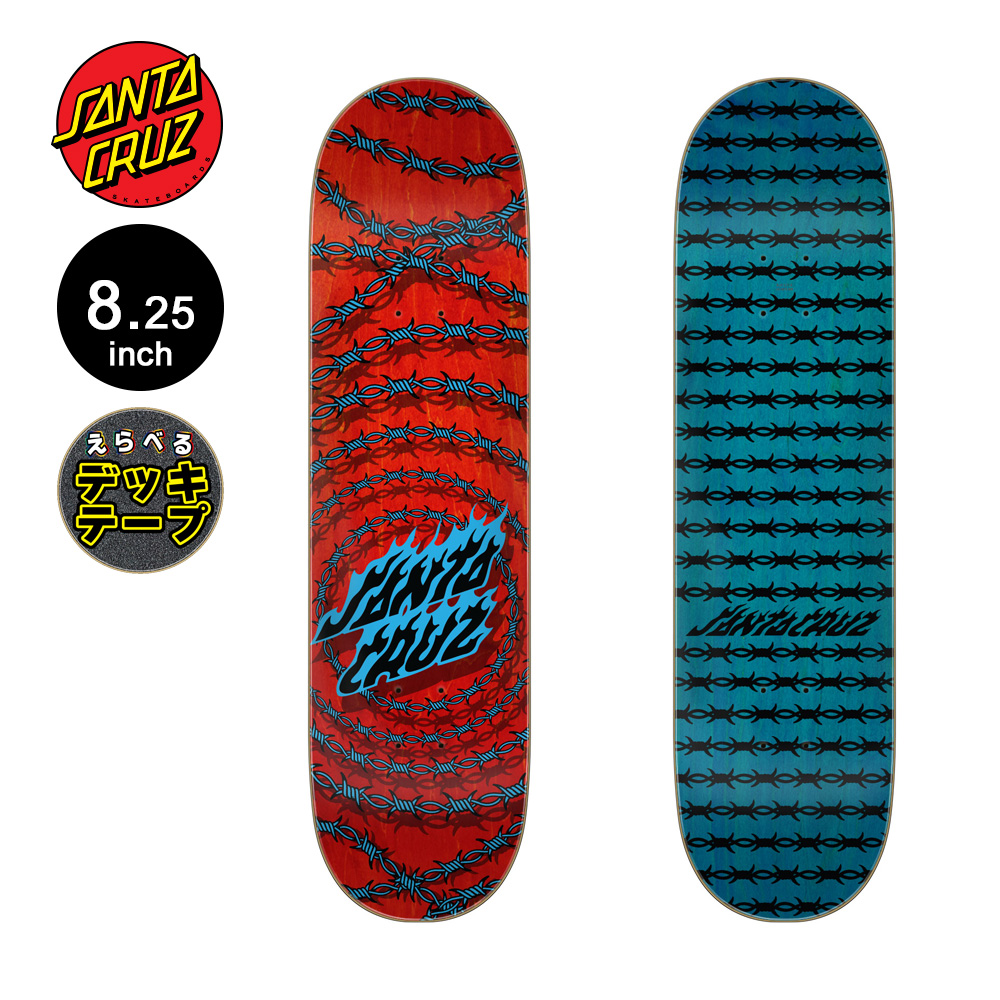 SANTA CRUZ（サンタクルーズ） スケボー デッキ 8.25 WIRED FLAME DOT