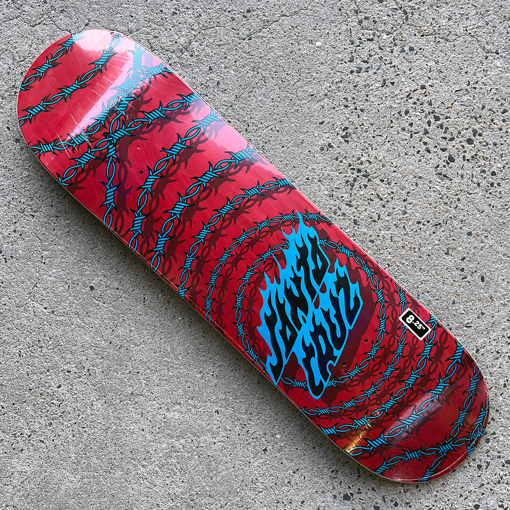 SANTA CRUZ（サンタクルーズ） スケボー デッキ 8.25 WIRED FLAME DOT