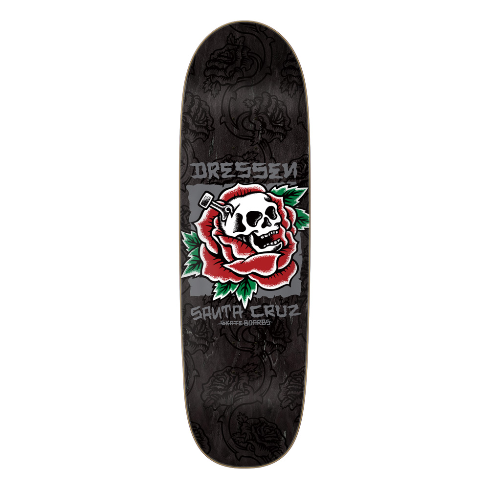 SANTA CRUZ（サンタクルーズ） スケボー デッキ 9.25 DRESSEN SKULL
