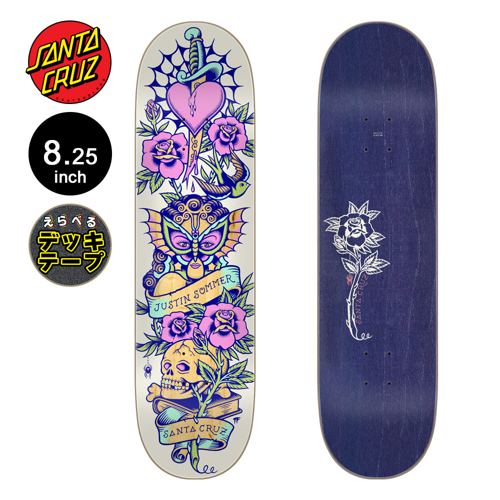 SANTA CRUZ(サンタクルーズ) スケボー デッキ 8.25 SOMMER TATTOOED SANTA CRUZ(サンタクルーズ) スケボー デッキ 8.25 SOMMER TATTOOED